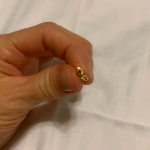 Tiny 14k yellow gold studs earrings
